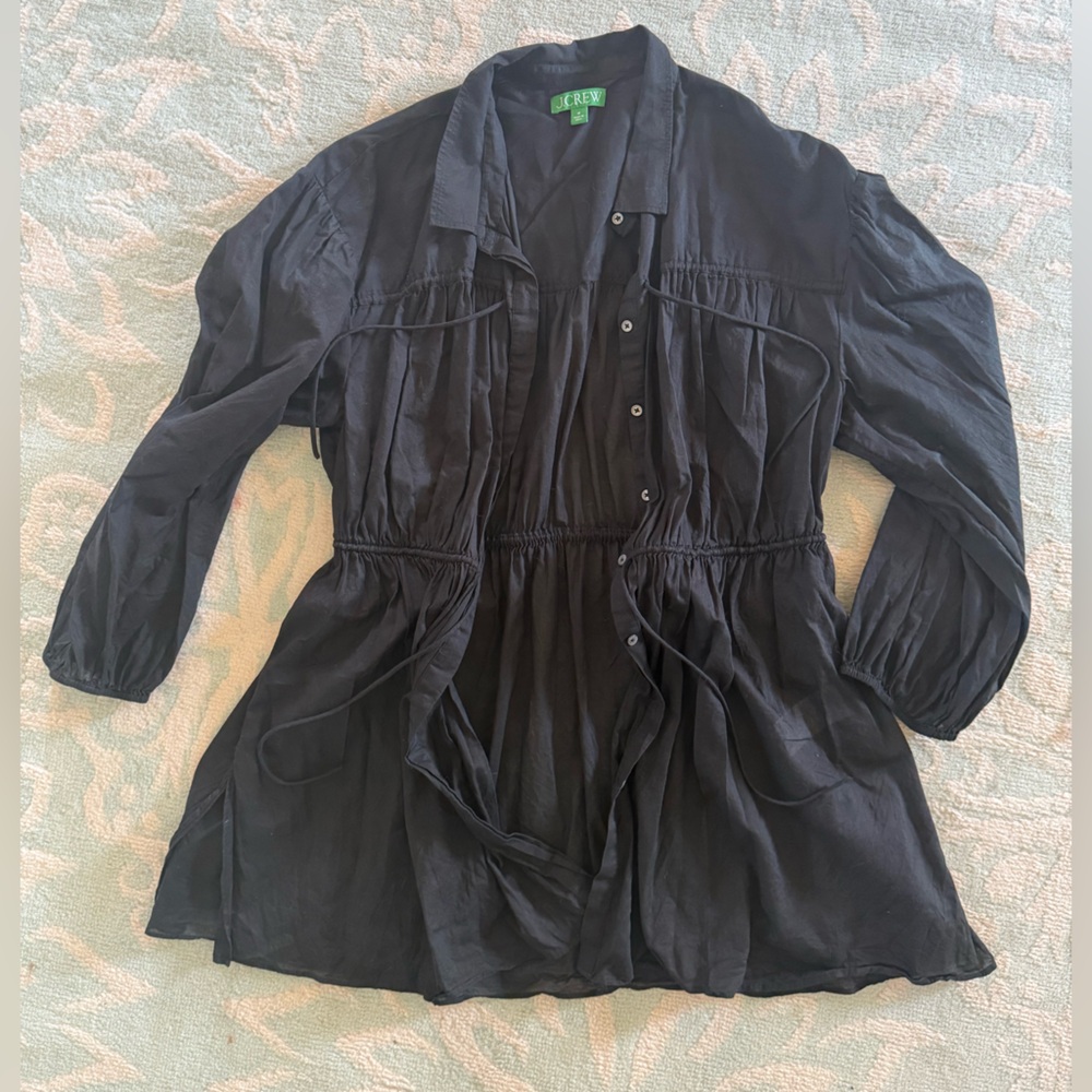 J.Crew black bathing suit cover-up